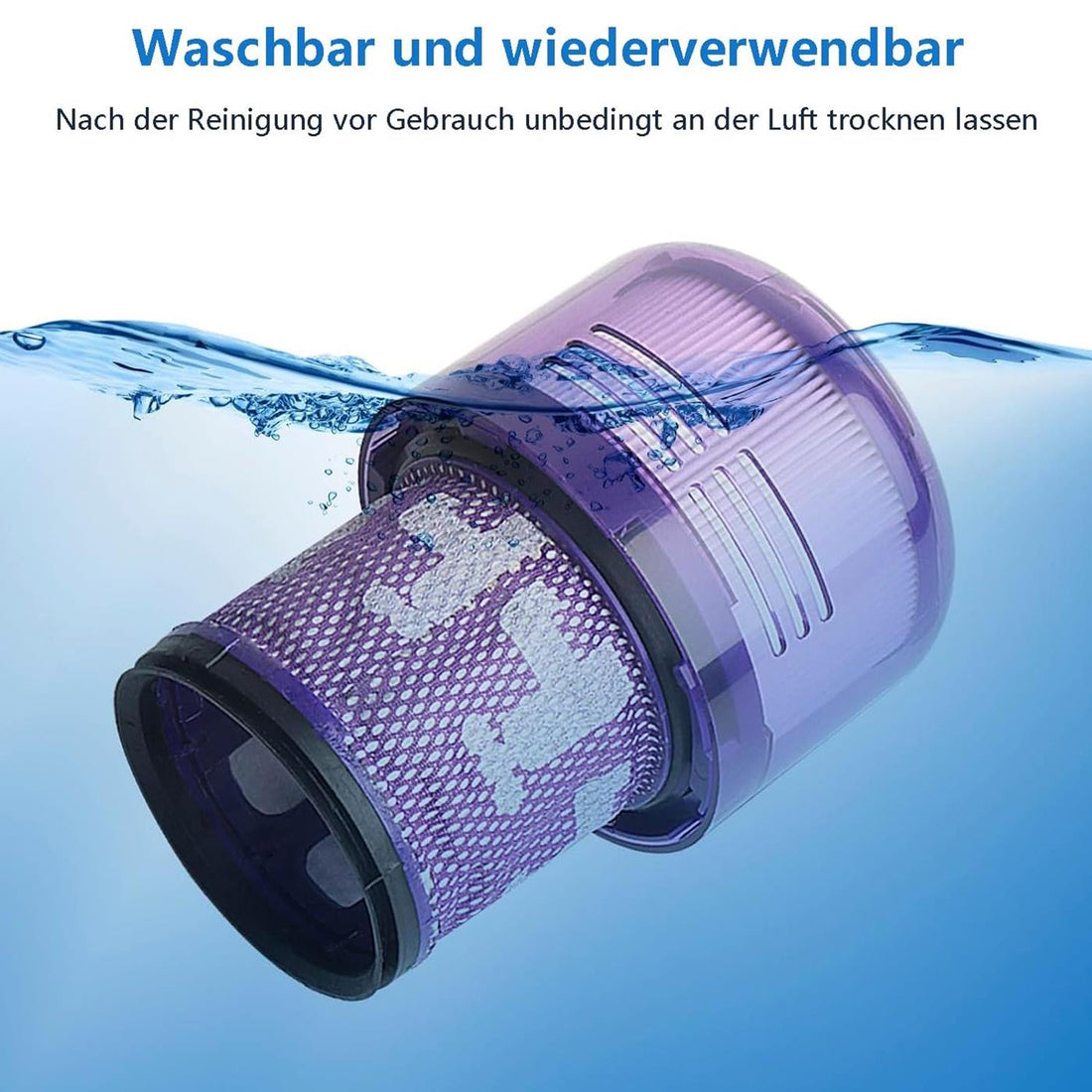 Gründlich auswaschbar und wiederverwendbar