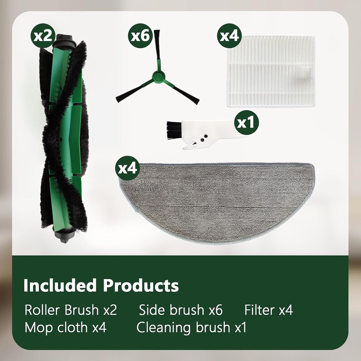 Ersatzteile für iRobot Roomba Saugroboter – Filter, Bürsten & Wischtücher