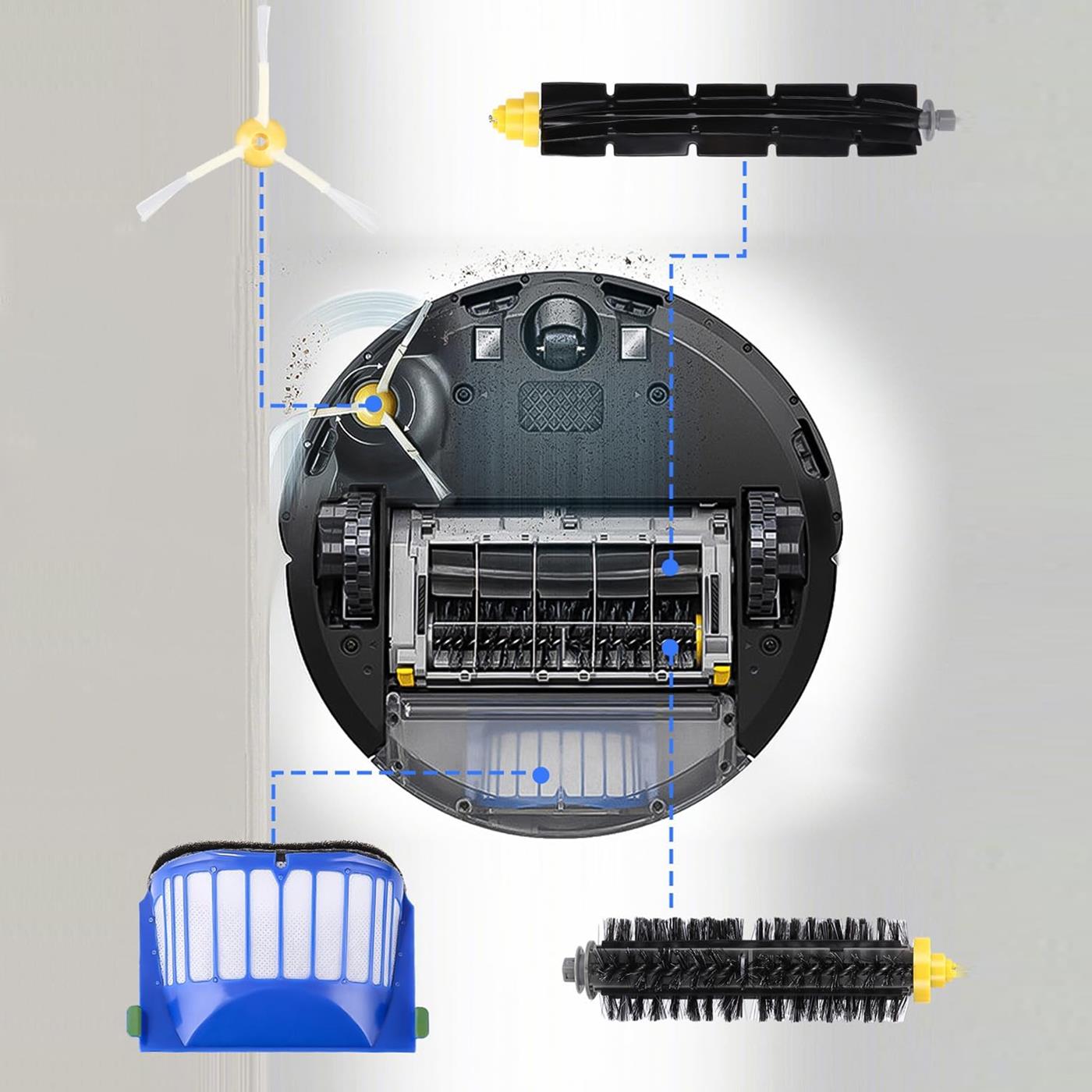 Saugroboter Zubehör Set – Für iRobot Roomba Modelle