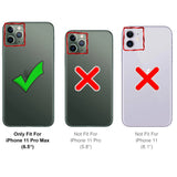 4in1 9H Displayschutz-Set für iPhone 11 Pro Max, 2x Displayglas und 2x Kameraglas