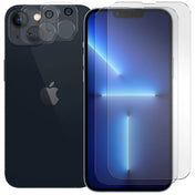 4in1 9H Displayschutz-Set für iPhone 13 Mini, 2x Displayglas und 2x Kameraglas