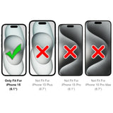 4in1 9H Displayschutz-Set für iPhone 15, 2x Displayglas und 2x Kameraglas