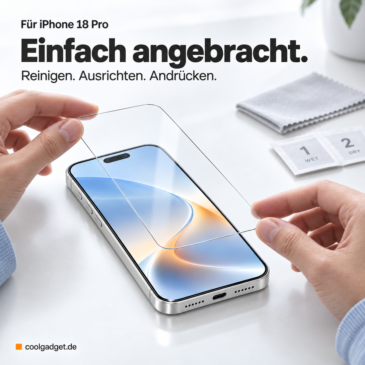 iPhone 18 Pro - Schutzglas 4in1 Set