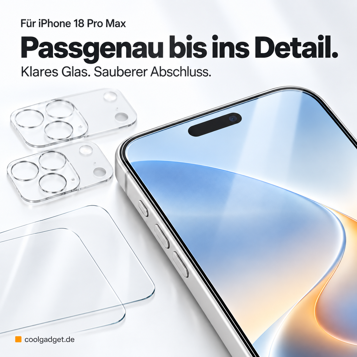 iPhone 18 Pro Max - Schutzglas 4in1 Set
