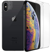 4in1 9H Displayschutz-Set für iPhone Xs Max, 2x Displayglas und 2x Kameraglas