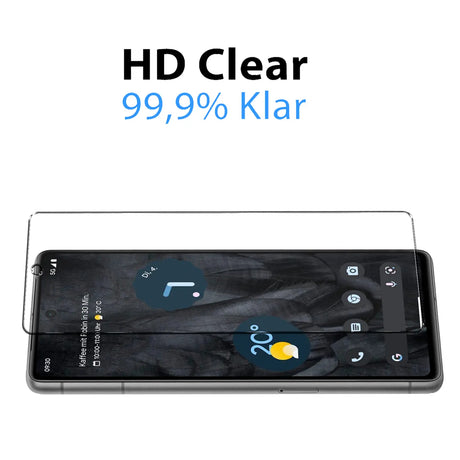 4in1 9H Displayschutz-Set für Google Pixel 7, 2x Displayglas und 2x Kameraglas