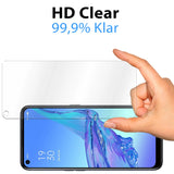 4in1 9H Displayschutz-Set für Oppo A53 / A53S, 2x Displayglas und 2x Kameraglas