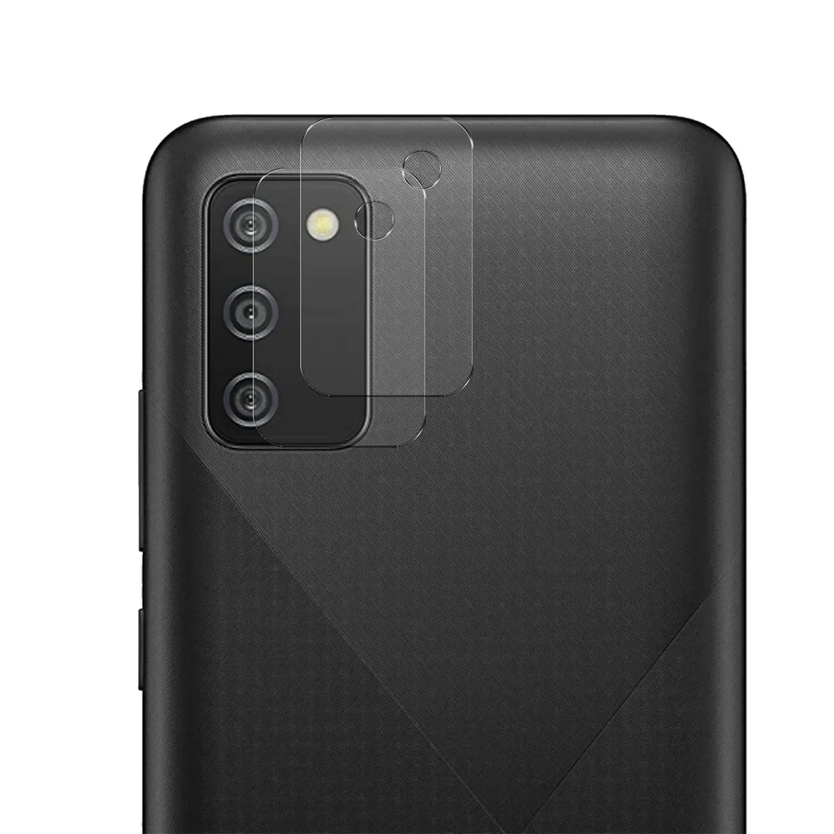 4in1 9H Displayschutz-Set für Samsung Galaxy A02s, 2x Displayglas und 2x Kameraglas