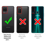 4in1 9H Displayschutz-Set für Samsung Galaxy A12 / M12, 2x Displayglas und 2x Kameraglas