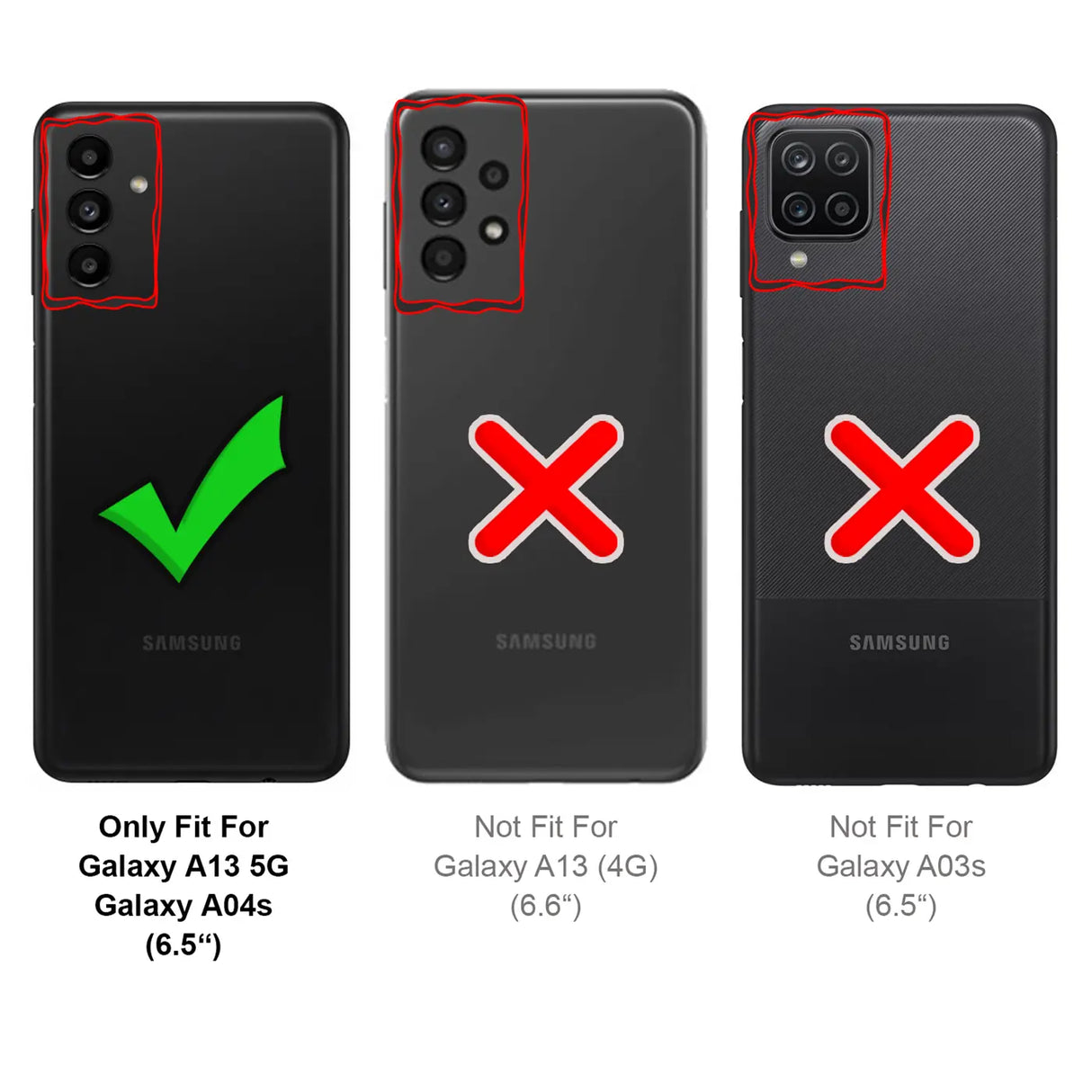 4in1 9H Displayschutz-Set für Samsung Galaxy A13 5G / A04s, 2x Displayglas und 2x Kameraglas