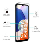 4in1 9H Displayschutz-Set für Samsung Galaxy A14 4G / 5G, 2x Displayglas und 2x Kameraglas