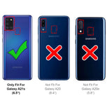 4in1 9H Displayschutz-Set für Samsung Galaxy A21s, 2x Displayglas und 2x Kameraglas