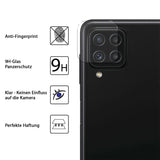 4in1 9H Displayschutz-Set für Samsung Galaxy A22 4G / M32 / M22, 2x Displayglas und 2x Kameraglas