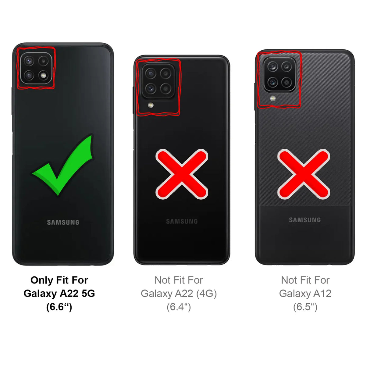 4in1 9H Displayschutz-Set für Samsung Galaxy A22 5G, 2x Displayglas und 2x Kameraglas