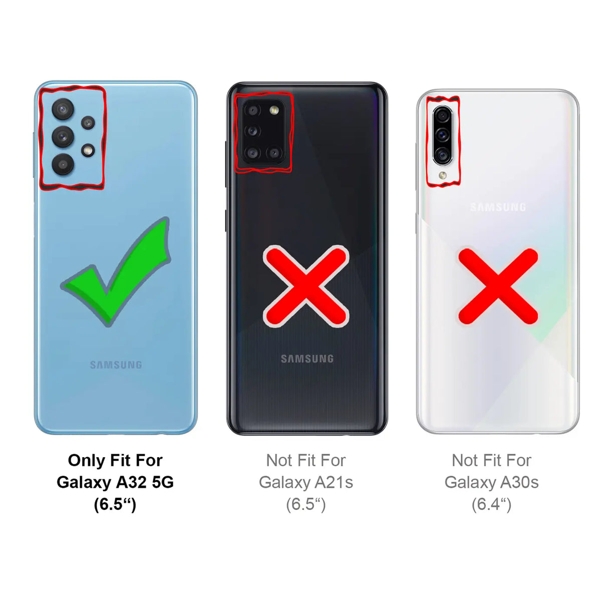 4in1 9H Displayschutz-Set für Samsung Galaxy A32 5G, 2x Displayglas und 2x Kameraglas