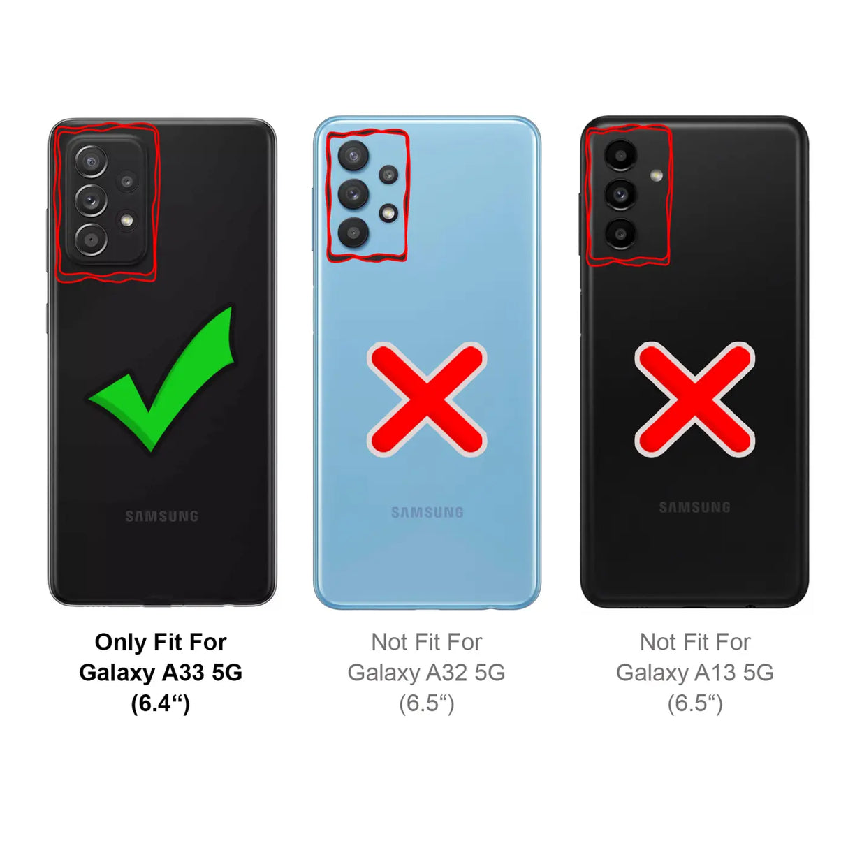 4in1 9H Displayschutz-Set für Samsung Galaxy A33 5G, 2x Displayglas und 2x Kameraglas