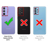 4in1 9H Displayschutz-Set für Samsung Galaxy A34 5G, 2x Displayglas und 2x Kameraglas