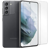 4in1 9H Displayschutz-Set für Samsung Galaxy S21 FE, 2x Displayglas und 2x Kameraglas