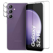 4in1 9H Displayschutz-Set für Samsung Galaxy S23 FE, 2x Displayglas und 2x Kameraglas