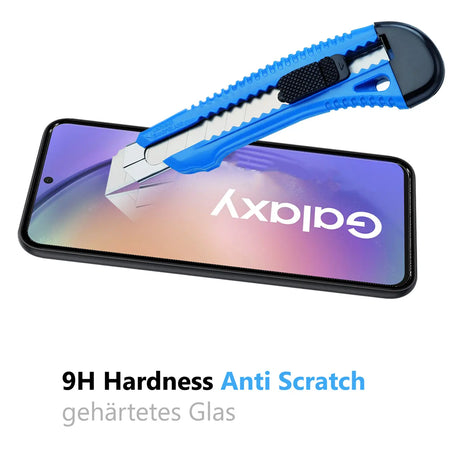 4in1 9H Displayschutz-Set für Samsung Galaxy A36 5G, 2x Displayglas und 2x Kameraglas