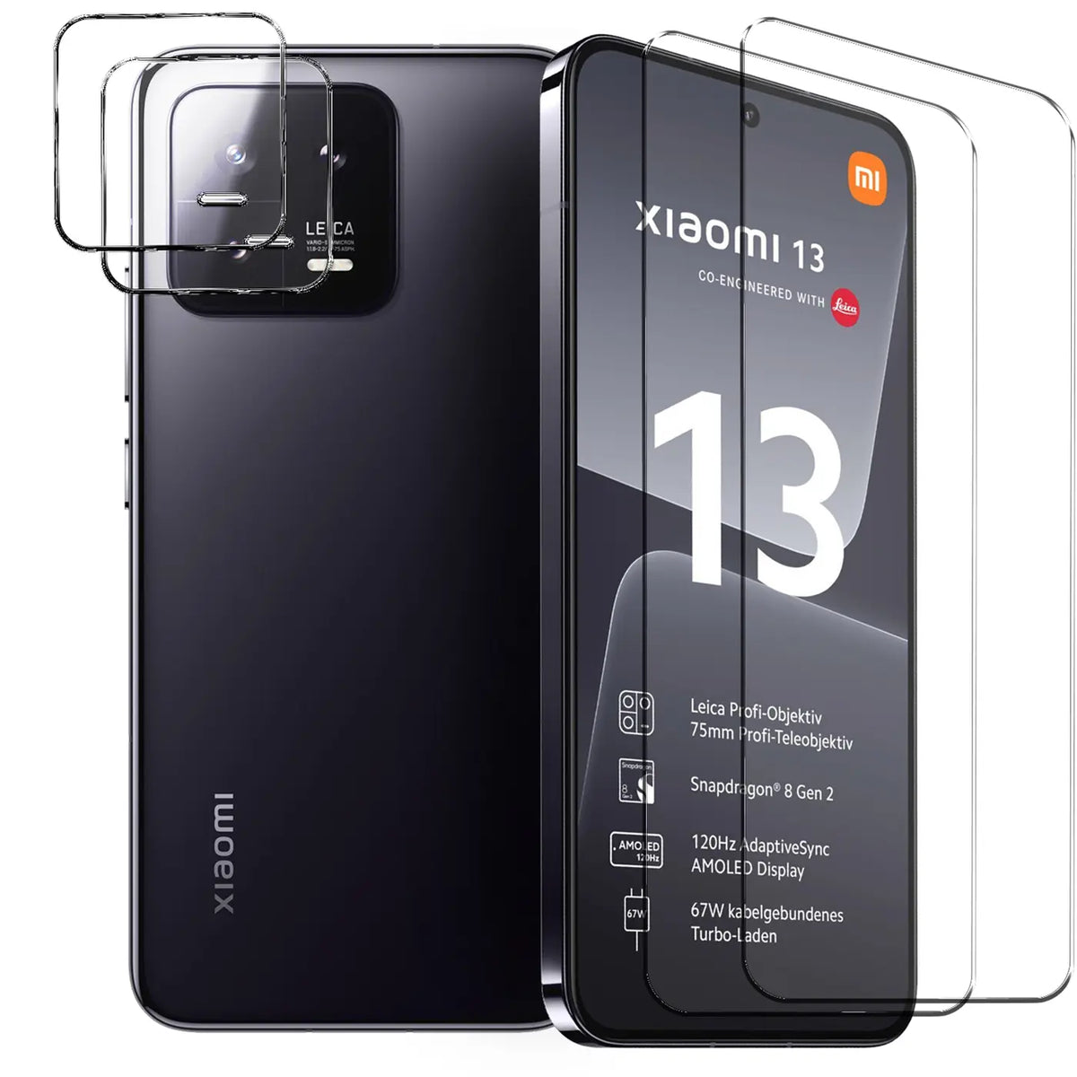 Xiaomi 13 - Schutzglas 4in1 Set
