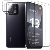 4in1 9H Displayschutz-Set für Xiaomi 13, 2x Displayglas und 2x Kameraglas