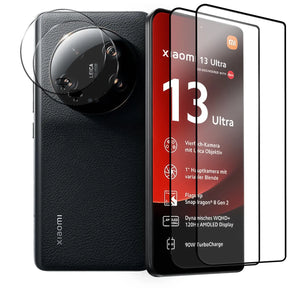 4in1 9H Displayschutz-Set für Xiaomi Redmi 14C, 2x Displayglas und 2x Kameraglas