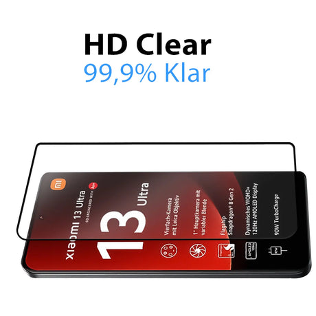 4in1 9H Displayschutz-Set für Xiaomi Redmi 14C, 2x Displayglas und 2x Kameraglas