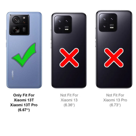 4in1 9H Displayschutz-Set für Xiaomi 13T / 13T Pro, 2x Displayglas und 2x Kameraglas