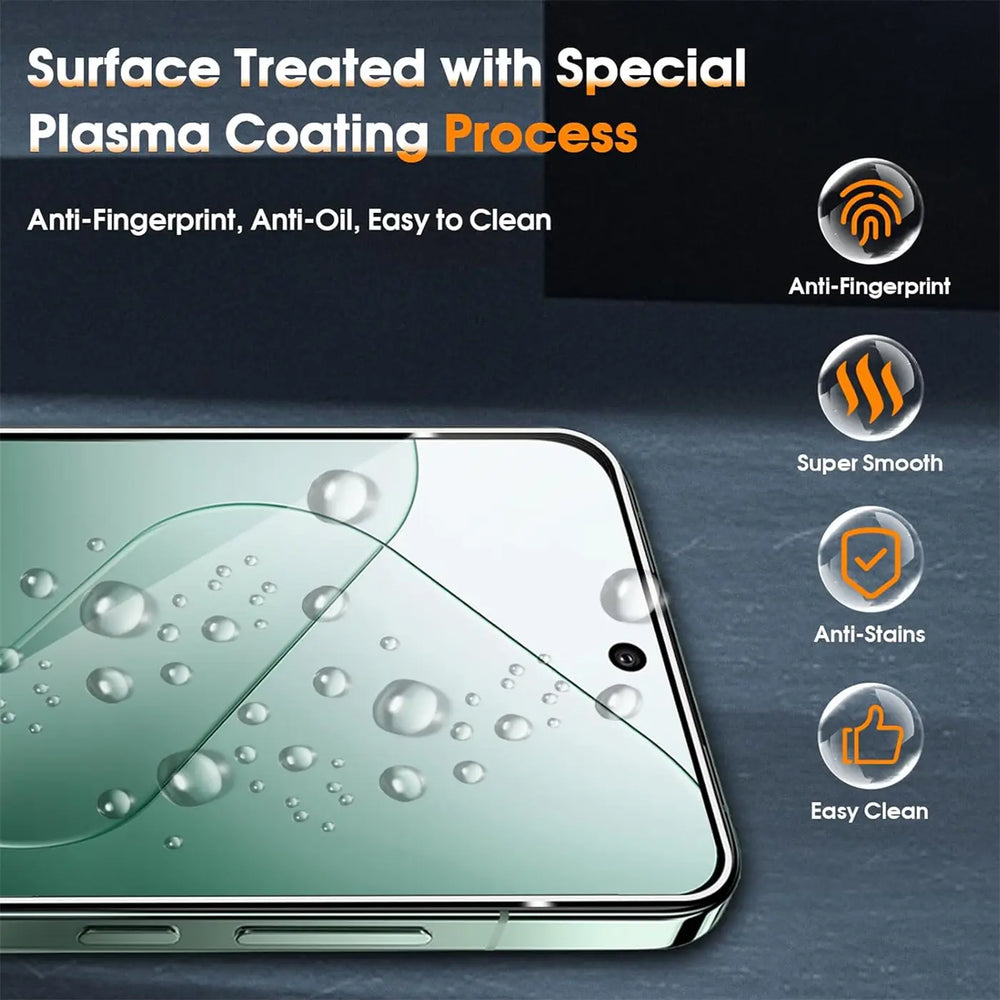 4in1 9H Displayschutz-Set für Xiaomi 14, 2x Displayglas und 2x Kameraglas