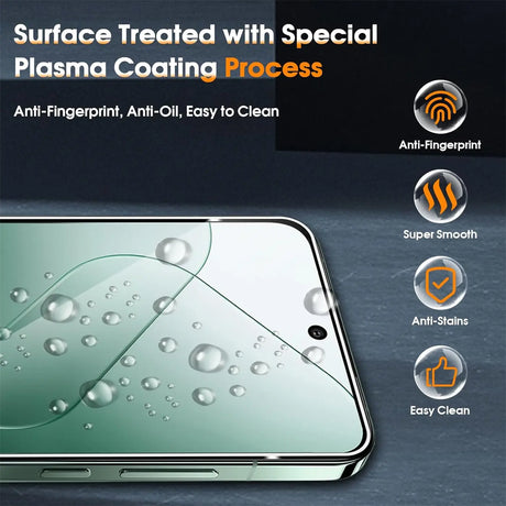 4in1 9H Displayschutz-Set für Xiaomi 14, 2x Displayglas und 2x Kameraglas