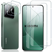 4in1 9H Displayschutz-Set für Xiaomi 14T Pro, 2x Displayglas und 2x Kameraglas