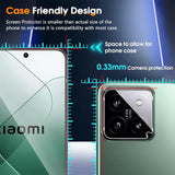 4in1 9H Displayschutz-Set für Xiaomi 15, 2x Displayglas und 2x Kameraglas