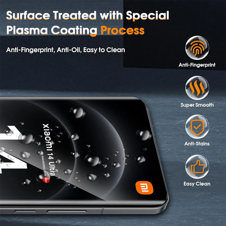 4in1 9H Displayschutz-Set für Xiaomi 14 Ultra, 2x Displayglas und 2x Kameraglas