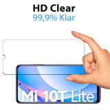 4in1 9H Displayschutz-Set für Xiaomi Mi 10 Lite, 2x Displayglas und 2x Kameraglas