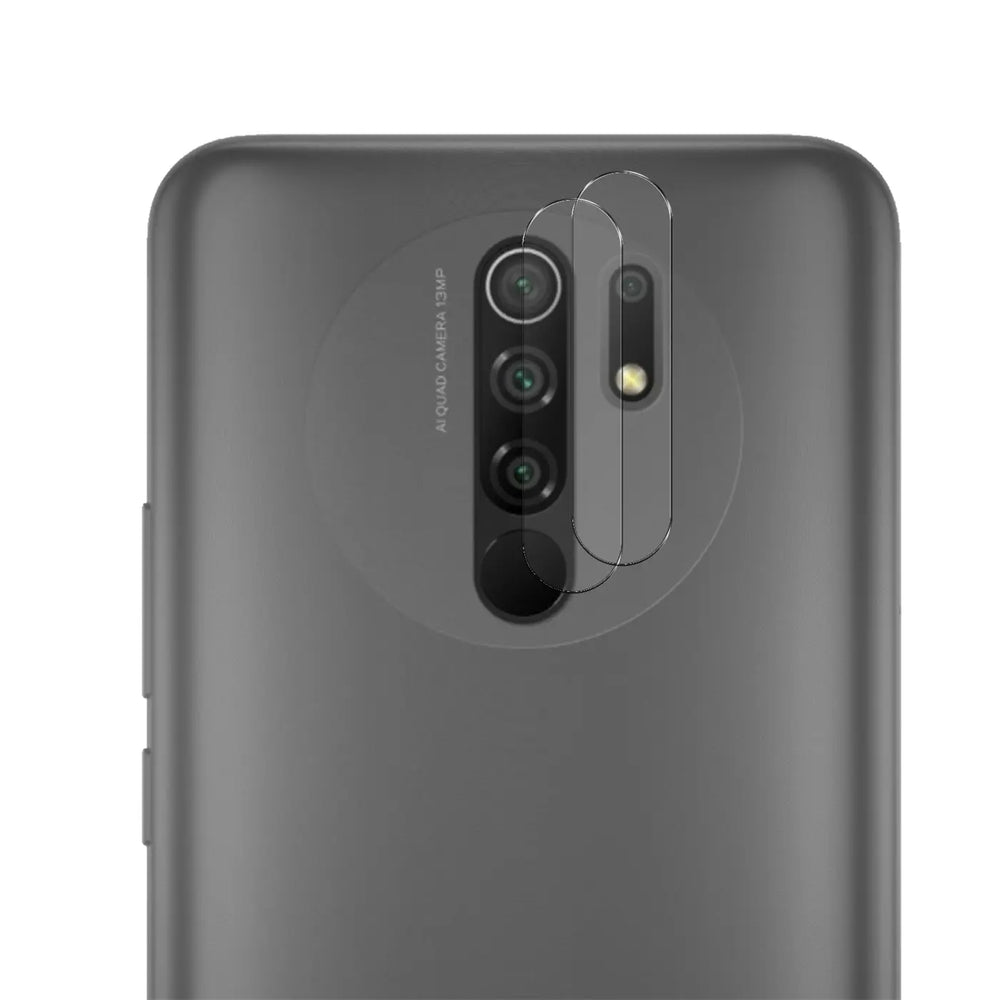 4in1 9H Displayschutz-Set für Xiaomi Redmi 9, 2x Displayglas und 2x Kameraglas