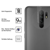 4in1 9H Displayschutz-Set für Xiaomi Redmi 9, 2x Displayglas und 2x Kameraglas