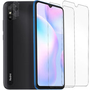 4in1 9H Displayschutz-Set für Xiaomi Redmi 9A, 2x Displayglas und 2x Kameraglas
