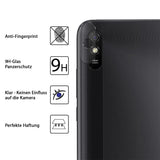 4in1 9H Displayschutz-Set für Xiaomi Redmi 9A, 2x Displayglas und 2x Kameraglas