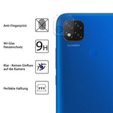4in1 9H Displayschutz-Set für Xiaomi Redmi 9C, 2x Displayglas und 2x Kameraglas