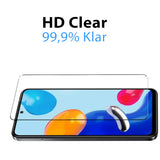 4in1 9H Displayschutz-Set für Xiaomi Redmi Note 11, 2x Displayglas und 2x Kameraglas