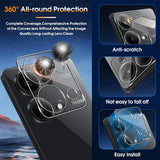 4in1 9H Displayschutz-Set für Xiaomi Redmi Note 13 Pro 5G, 2x Displayglas und 2x Kameraglas