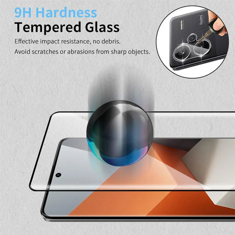 4in1 9H Displayschutz-Set für Xiaomi Redmi Note 13 Pro+ 5G, 2x Displayglas und 2x Kameraglas