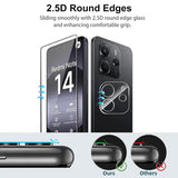 4in1 9H Displayschutz-Set für Xiaomi Redmi Note 14 (4G), 2x Displayglas und 2x Kameraglas