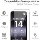 4in1 9H Displayschutz-Set für Xiaomi Redmi Note 14 (4G), 2x Displayglas und 2x Kameraglas