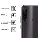 4in1 9H Displayschutz-Set für Xiaomi Redmi Note 8T, 2x Displayglas und 2x Kameraglas