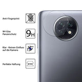 4in1 9H Displayschutz-Set für Xiaomi Redmi Note 9T, 2x Displayglas und 2x Kameraglas
