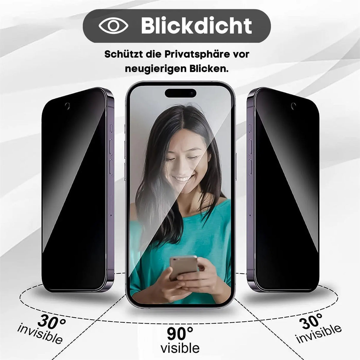 EZ.Box Schutzglas für Samsung Galaxy S24 mit Blickschutz – Einfache Installation.