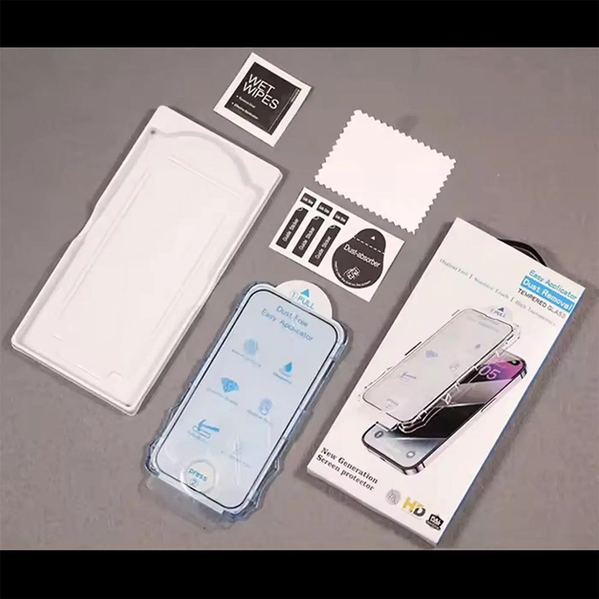 EZ.Box Schutzglas für iPhone 13 Pro Max mit Blickschutz – Einfache Installation.