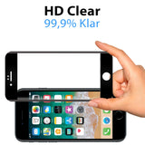 Full Screen Panzerglas für iPhone 7 / 8 / SE 2 / SE 3 mit Farbrahmen